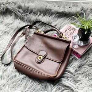 Coach Willis Crossbody Top Handle Handbag Brown